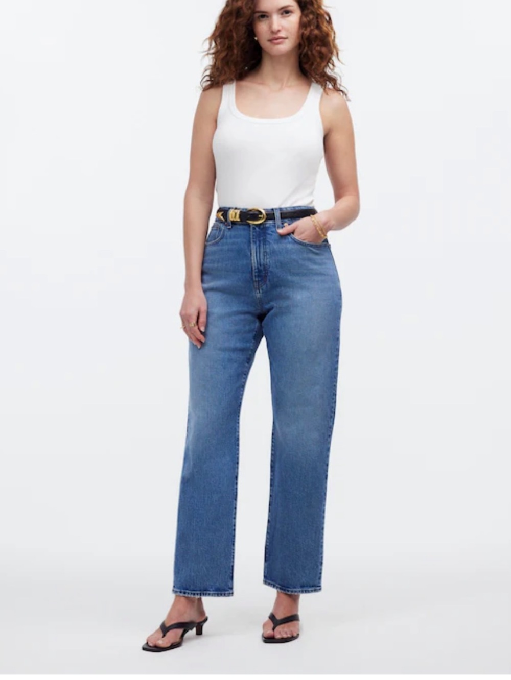 Madewell  Curvy ‘90s Straight Cropped Jeans